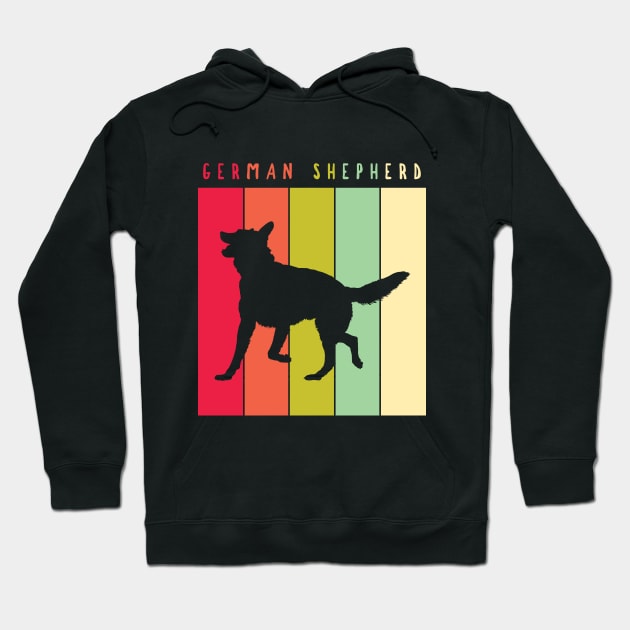 Retro Vintage German Shepherd Hoodie by JKA